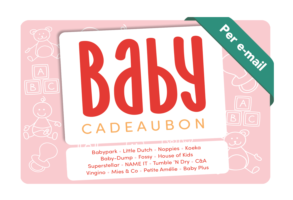 Digitale Baby Cadeaubon roze
